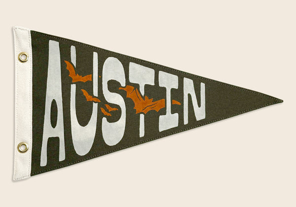Austin Texas Bat Capital Pennant