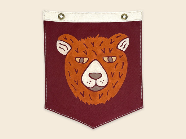 Bear Print Camp Flag