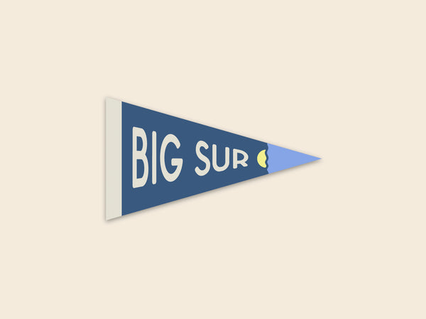 Big Sur Park Pennant 3" Sticker