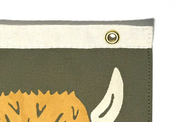 Bison Print Camp Flag