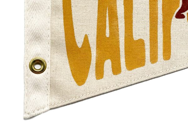 California Bear Canvas Pennant