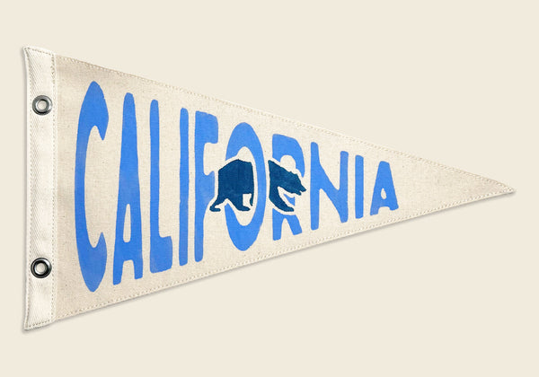 California Bear Canvas Pennant