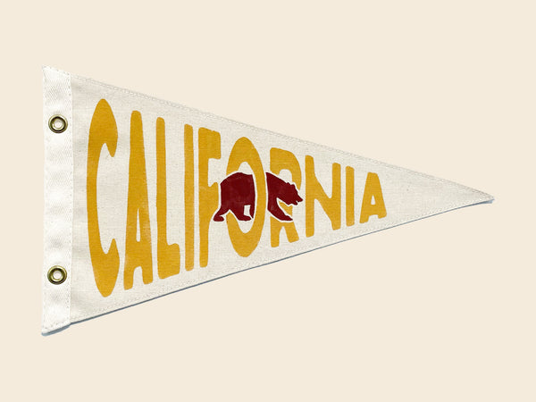 California Bear Canvas Pennant