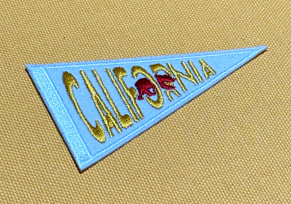 California Felt Iron-On Pennant Patch