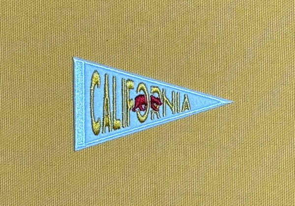 California Felt Iron-On Pennant Patch