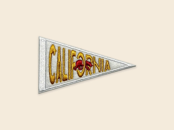 California Felt Iron-On Pennant Patch
