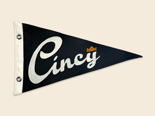 Cincy Queen City Vintage-Inspired Pennant