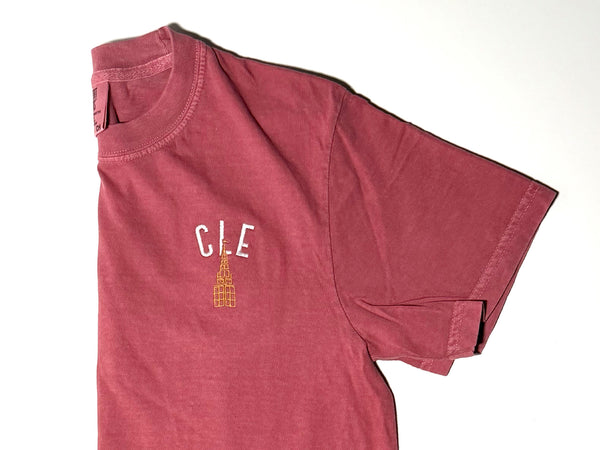 Cleveland Terminal Tower Heavyweight Short Sleeve T-Shirt