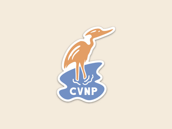 Cuyahoga Valley National Park (CVNP) 3" Heron Sticker
