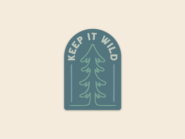 Keep It Wild Outdoor-Inspired 3" Sticker