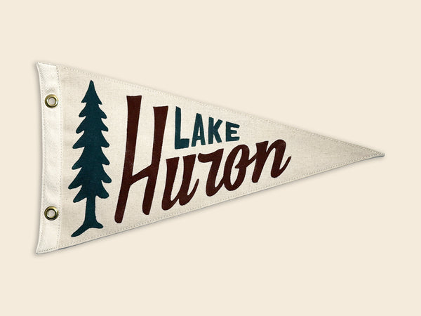 Lake Huron Vintage-Inspired Pennant