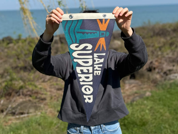 Lake Superior Vintage-Inspired Pennant