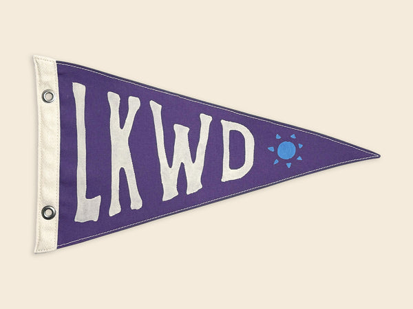 Lakewood Vintage-Inspired Canvas Pennant