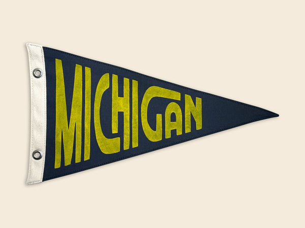 Michigan Vintage-Inspired Pennant