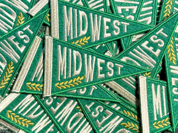 Midwest Felt Iron-On Pennant Patch