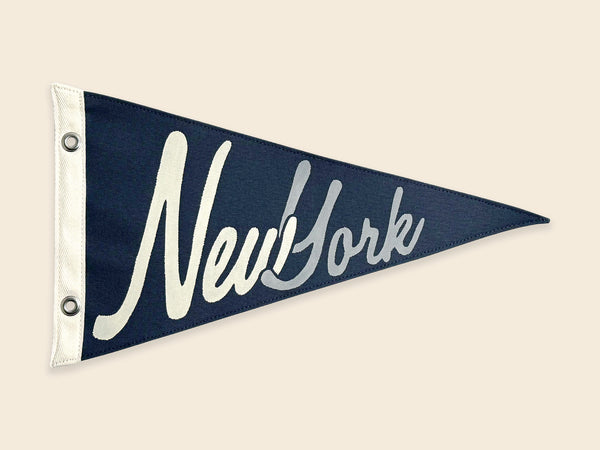 New York Vintage-Inspired Script Pennant