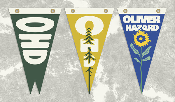 Oliver Hazard Day Dandelion Vintage-Inspired Pennant