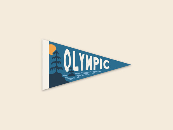 Olympic National Park 3" Pennant Sticker