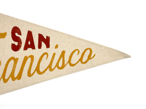 San Francisco Golden Gate Bridge Canvas Pennant
