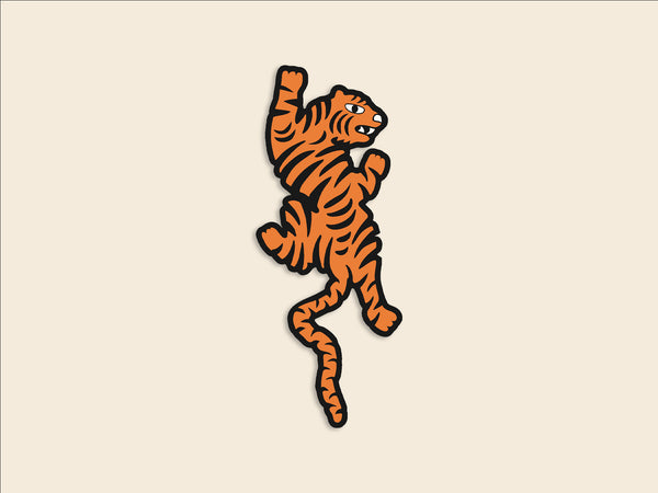 Tiger Vintage-Inspired 3" Sticker