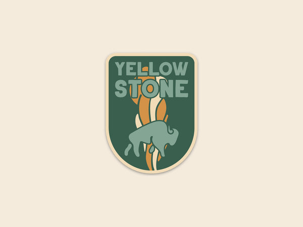 Yellowstone National Park 3" Bison Sticker