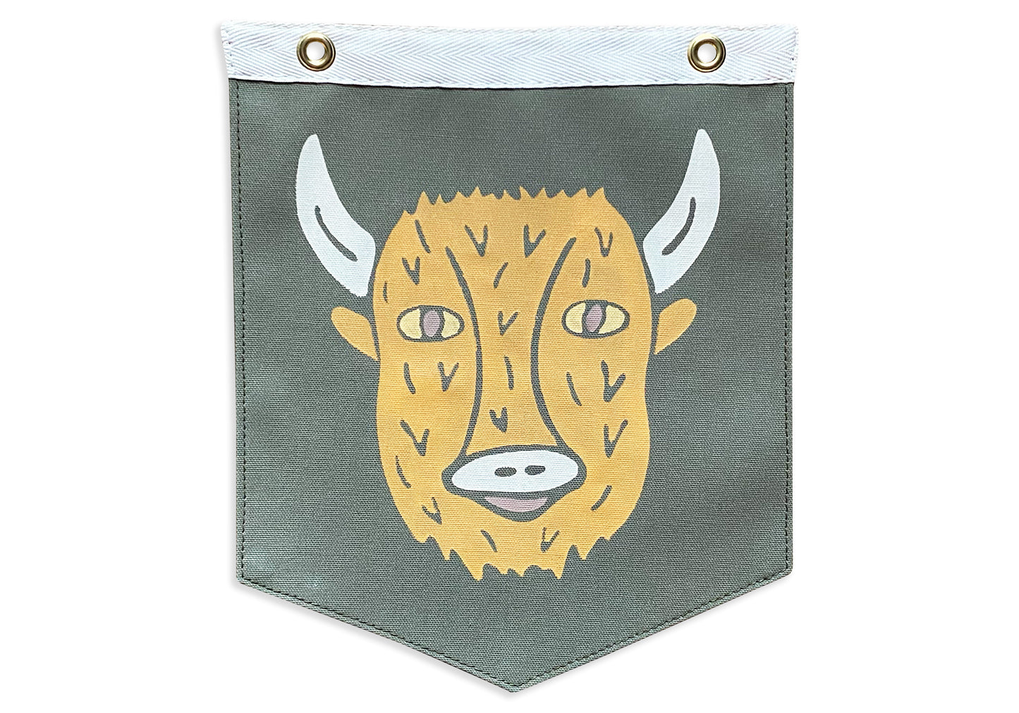 Bison Print Camp Flag