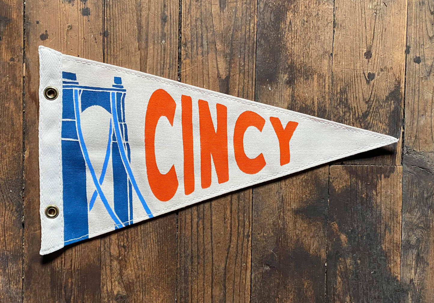 Cincy Roebling Bridge Pennant