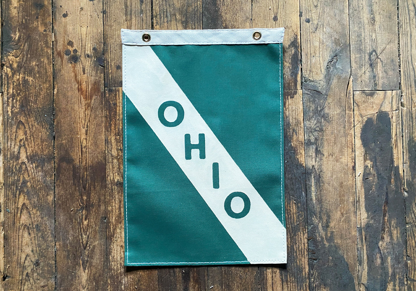 Ohio Vintage-Inspired Stripe Flag