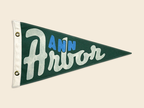 Ann Arbor Vintage-Inspired Pennant