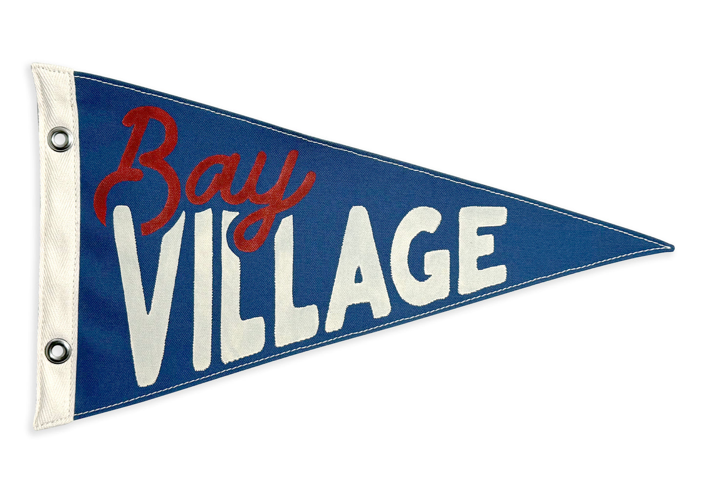 Bay Village Vintage-Inspired Canvas Pennant