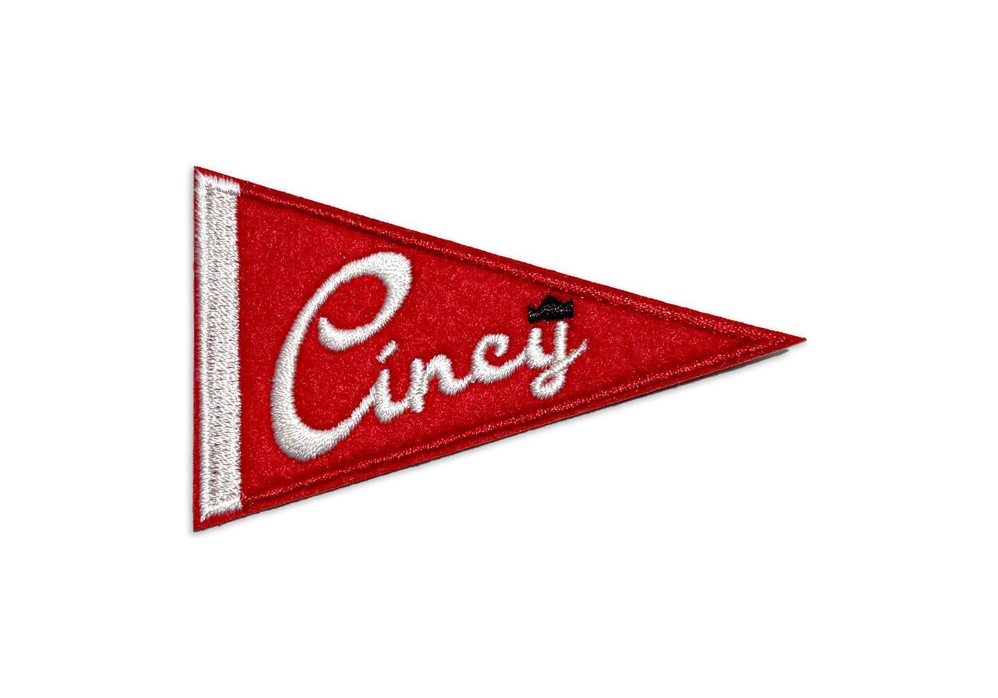 Cincy Felt Iron-On Pennant Patch