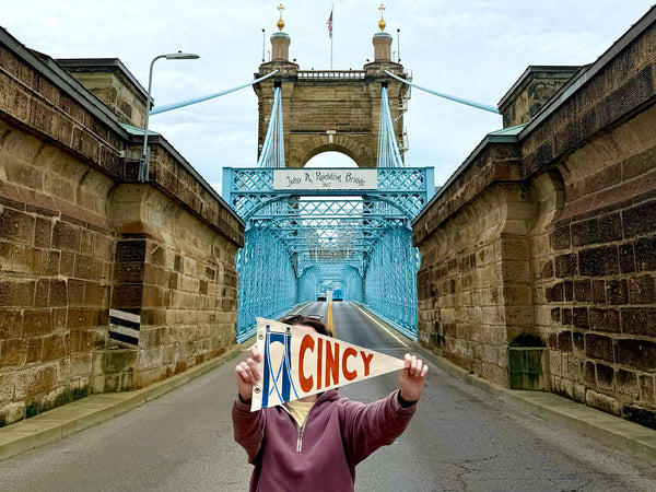 Cincy Roebling Bridge Pennant