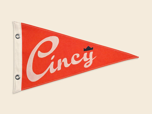 Cincy Queen City Vintage-Inspired Pennant