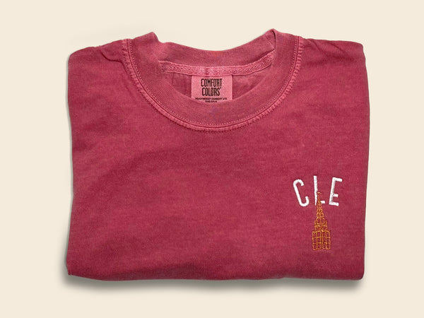 Cleveland Terminal Tower Heavyweight Short Sleeve T-Shirt