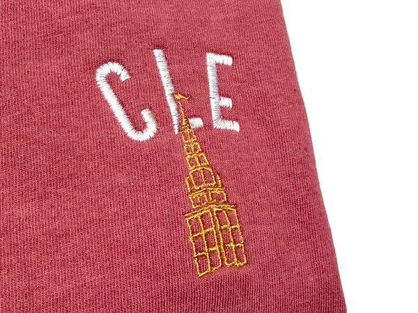 Cleveland Terminal Tower Heavyweight Short Sleeve T-Shirt