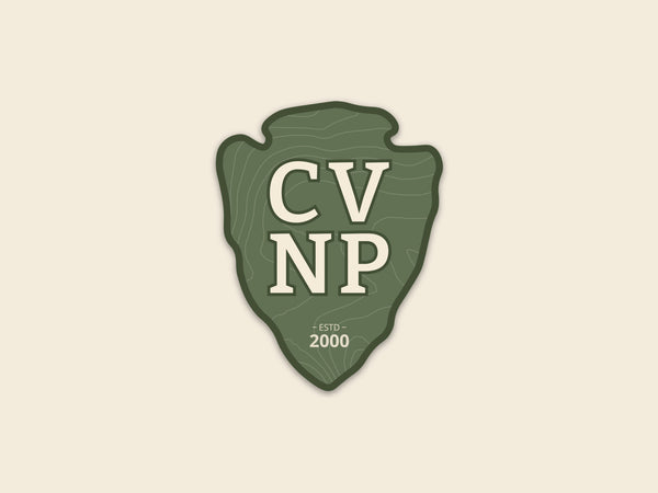 Cuyahoga Valley National Park (CVNP) 3" Arrowhead Sticker