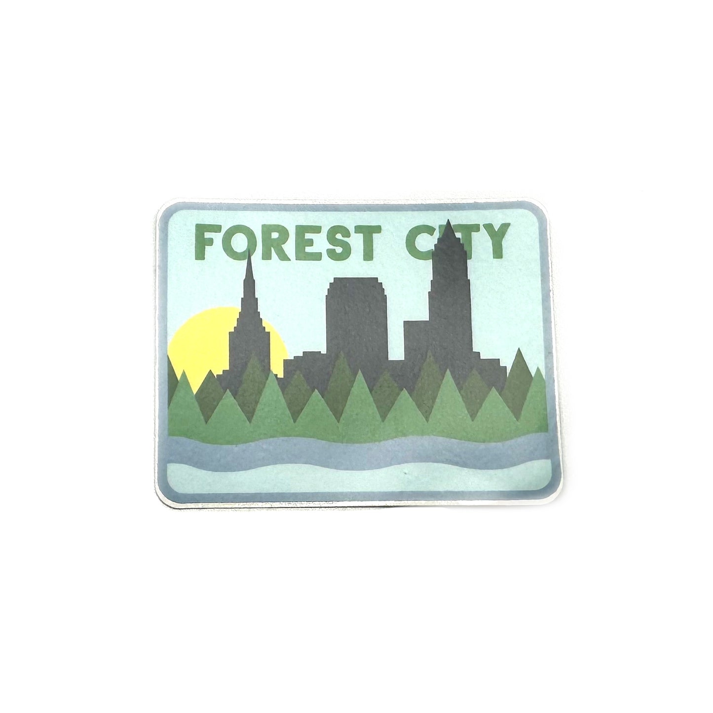 Forest City 3" Cleveland City Skyline Sticker