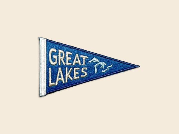 Great Lakes Felt Iron-On Pennant Patch