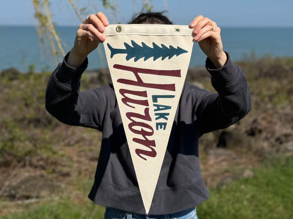 Lake Huron Vintage-Inspired Pennant