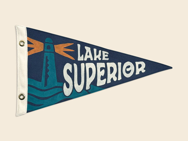 Lake Superior Vintage-Inspired Pennant