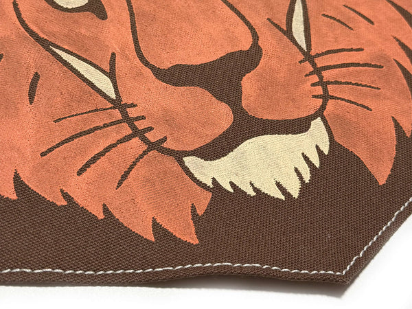 Lion Folk Art Camp Flag