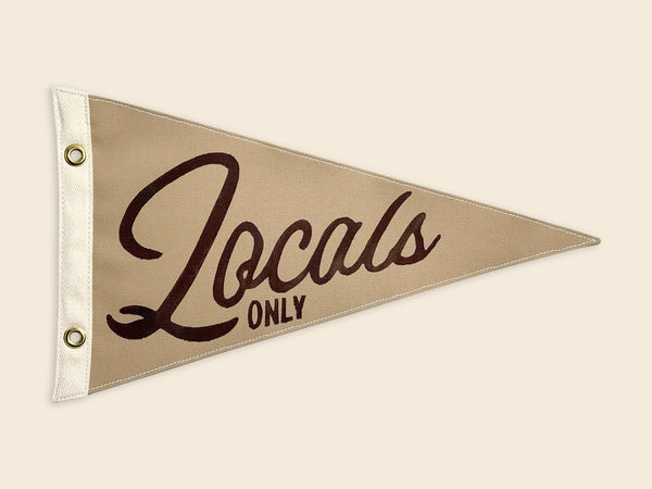 Locals Only Surf-Inspired Pennant