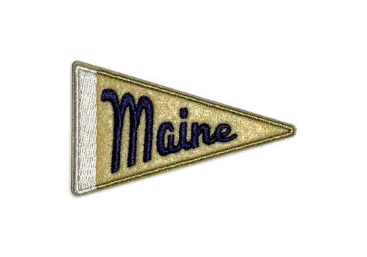 Maine Felt Iron-On Pennant Patch