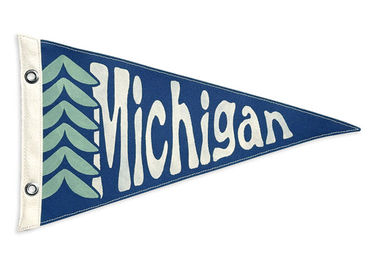 Michigan Vintage-Inspired Pennant