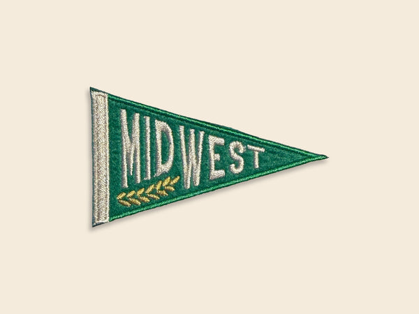 Midwest Felt Iron-On Pennant Patch