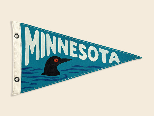 Minnesota Loon Vintage-Inspired Pennant