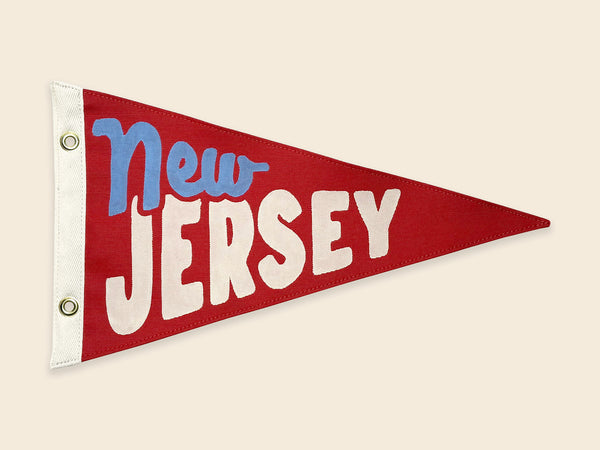 New Jersey Vintage-Inspired Pennant