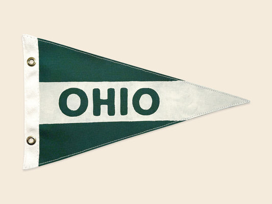 Ohio Vintage-Inspired Stripe Pennant