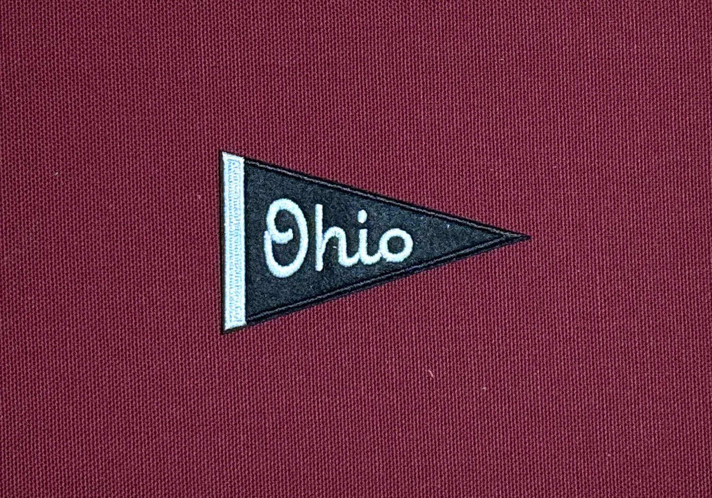 Ohio Script Felt Iron-On Pennant Patch