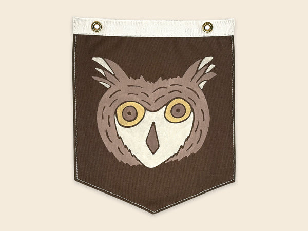 Owl Print Camp Flag